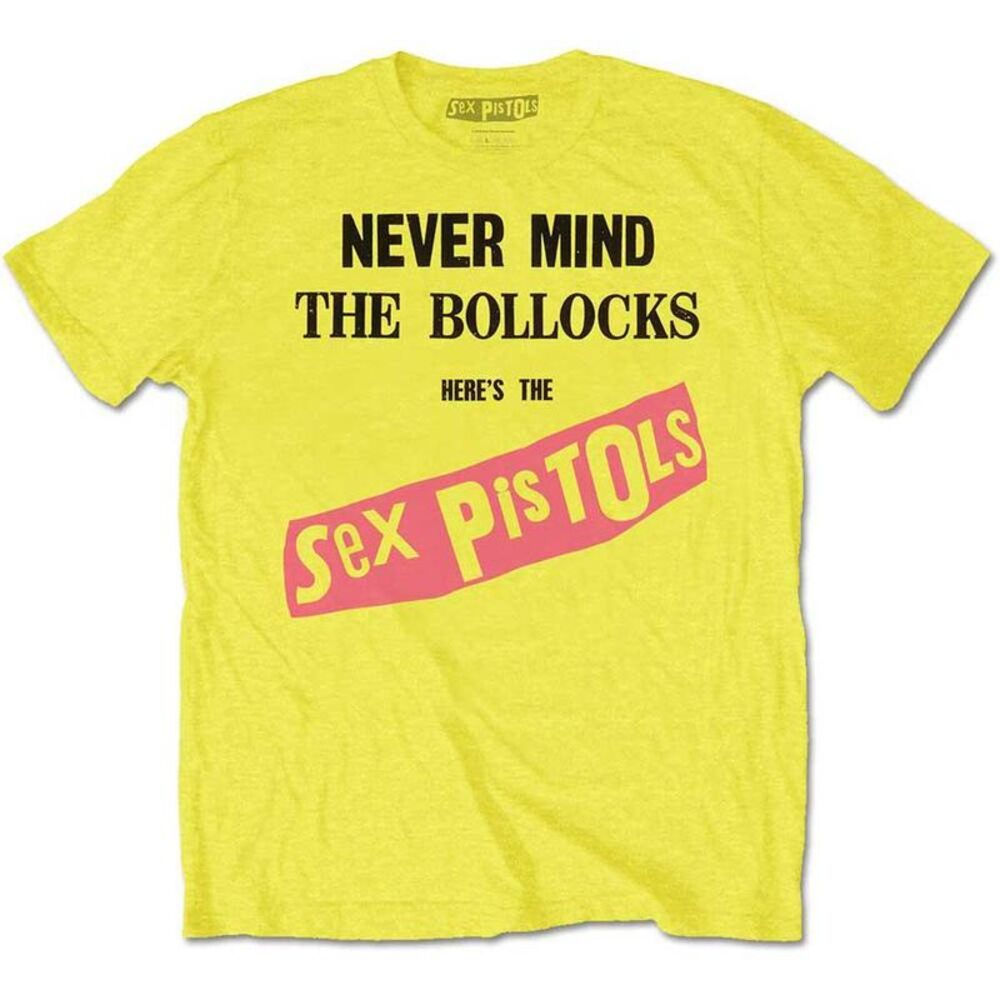 Sex Pistols Unisex Adult Never Mind The Bollocks T-Shirt / Yellow